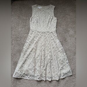 London Times Beige Lace Dress 4
